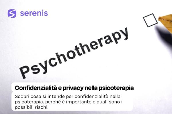 Confidenzialità nella psicoterapia