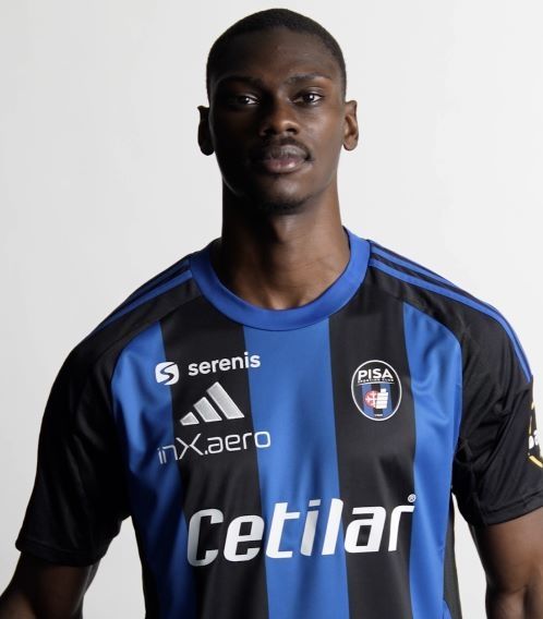 Maglia del Pisa con logo Serenis