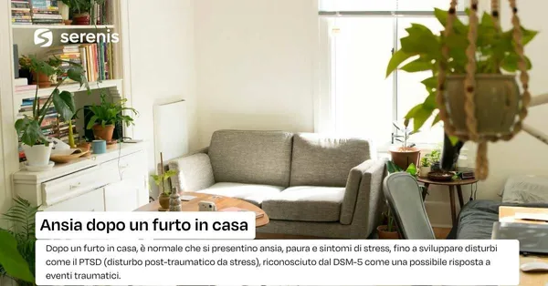 Ansia dopo un furto in casa