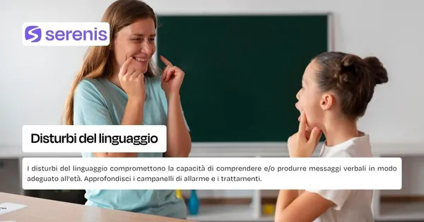 Disturbi del linguaggio.