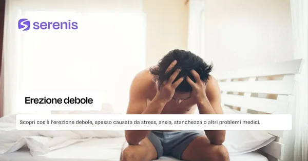 Cause dell'erezione debole