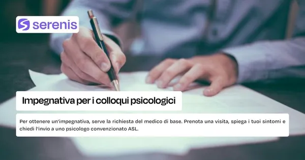 Impegnativa per i colloqui psicologici