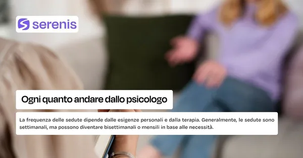 Ogni quanto andare dallo psicologo