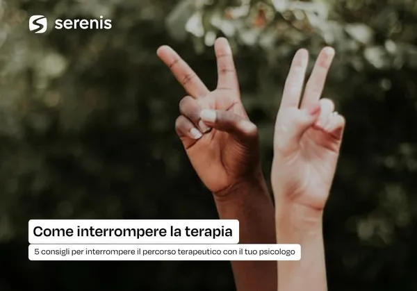 come interrompere terapia