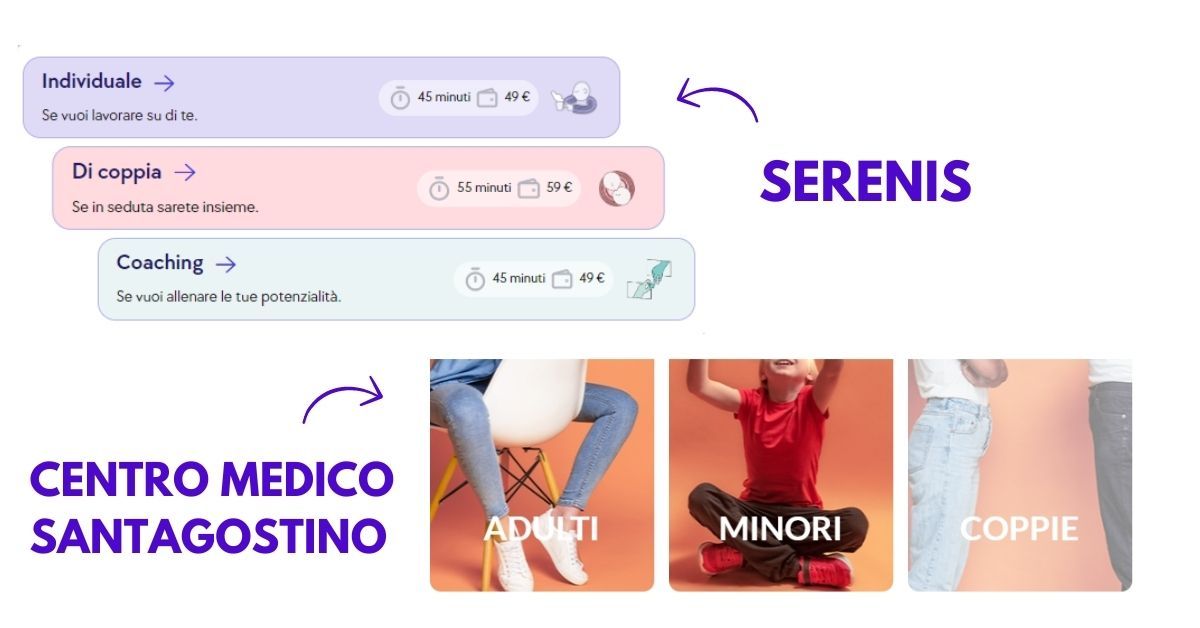 Psicoterapia Santagostino e Serenis
